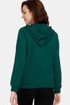 Zivame Soft Terry Fabric Knit Cotton Loungewear Top - Rain Forest — thumbnail 3